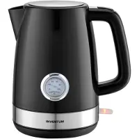 Inventum - Kessel 1,7 Liter schwarz mit Edelstahl | 1 Stück
