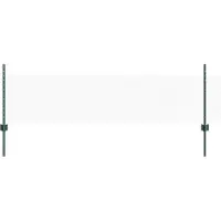 vidaXL Sechseckzaun mit Pfosten 25 x 0,5 m PVC-beschichteter Stahl