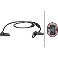 Hella ABS Sensor Raddrehzahl Vorne passend für MERCEDES-BENZ E-Klasse Limousine (W212) 6PU 012 679-491