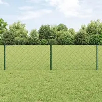 Syfax Zaun mit Pfosten Grün