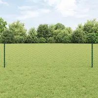 Syfax Zaun mit Pfosten Grün
