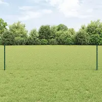 Syfax Zaun mit Pfosten Grün