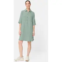 Camel active Sommerkleid mit Knopfleiste in Jadeblau | Gr.: XL