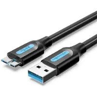 Vention COPBH, 2 m, USB A, Micro-USB B, USB 2.0, Schwarz