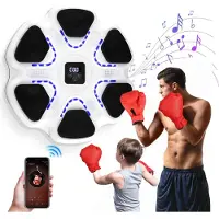 StarTech.com Intelligenter Musik-Boxtrainer - Wandziel - Reaktionstraining - Heimtraining - Für Erwachsene & Kinder - Weiß