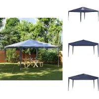 vidaXL Partyzelt 4x4 m Blau - Pavillons & Partyzelte