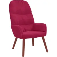 vidaXL Relaxsessel Weinrot Samt