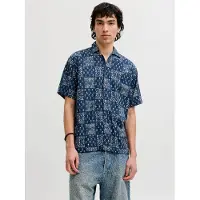 Jack & Jones Bluelyon Print Dobby Kurzarmhemd