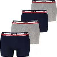 Levi's Herren Boxer-Shorts, 4er Pack - Sportswear Logo Boxer Brief 4P, Cotton Stretch, ECOM