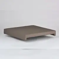 Lycce Bankauflage TAUPE Klemmkissen Sitzkissen zum fest klemmen mit 2 Leisten 40cm Klemmtiefe Kunstleder 100.000 Scheuertouren