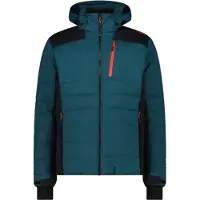 CMP Herren Skijacke mit Clima Protect und abnehmbarer Kapuze grün 48