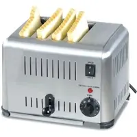 Ristoattrezzature 4-Scheiben-Toaster – Edelstahl – 220 V / 2 kW
