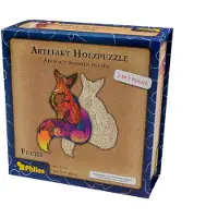 Philos Artefakt Holzpuzzle 2 in 1 Fuchs, 143 Teile, in magnetischer Klappschachtel, 143 Stück(e), Tiere, 6 Jahr(e)