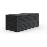 Weide Gartenbox | 100% Aluminium | Aufbewahrungsbox 1050 L | Outdoor Box mit Deckel | 160 x 86 x 79 cm