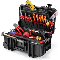 Knipex Werkzeugkoffer Robust26 Move Elektro 22-teilig 550 mm