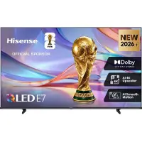 Hisense 58 '' E7S | Hi-QLED Smart TV 4K 60 Hz, 147,3 cm (58"), 3840 x 2160 Pixel, DLED, Smart-TV, WLAN, Schwarz