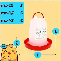 Markenlos 2er Set Hühnertränke 3 L Wasserspender für Geflügel
