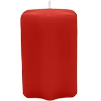 Kopschitz Kerzen Sternkerzen Weihnachtsrot Erdbeere 80 x Ø 60 mm, 8 Stück