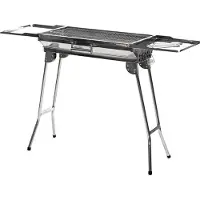 Huismerk Zusammenklappbarer Holzkohlegrill aus Edelstahl ExelQ InnovaGoods