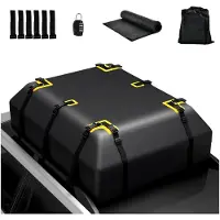 Markenlos 600L Dachbox für Autos, wasserdichte Dachtasche mit rutschfester Matte & 6 Türhaken, Aufbewahrungslösung für Reisen und Gepäcktransport
