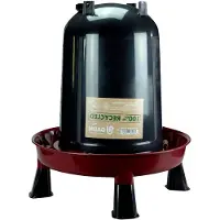 Markenlos Geflügeltränke für Hühner und Wachteln mit Füßen, aus Recyclingmaterial, mit Bajonettverschluss und Aufhängung (1,5 L bis 10 L)