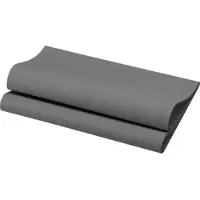 Duni Serviet Bio Dunisoft 40x40 cm Granite Grey,6 pk x 60 stk/krt