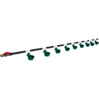Markenlos Automatische Hühnertränke mit 9 Schalen Trinksystem aus PVC und Edelstahl für die Hühnerhaltung mit Schwimmerventil und Leckageschutz, einfache Installation