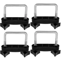 Markenlos 4 Stück Dachgepäckträger Querträgerclips 6cm aus robustem Material für die Montage auf dem Autodach