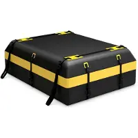 Markenlos 600L Dachbox für Autos, wasserdichte Gepäckbox für Fahrzeuge mit/ohne Gepäckträger, faltbare Dachtasche mit Anti-Rutsch-Matte, 6 Türhaken, Schloss & Tragetasche für Vans & SUVs