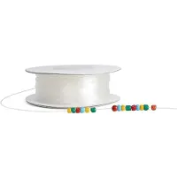 Colorations Perlenkabel dehnbar transparent - 91 Meter Schmuckband