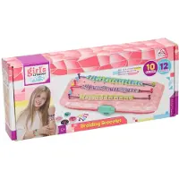 Lobbes Armbänder Flechten Set rosa - kreatives Bastelspielzeug für Kinder