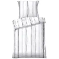 Dyckhoff Weichfrottier Bettwäsche 'Lola' Silber- Grau (Größe: 135 x 200 cm + 80 x 80 cm)