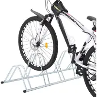 vidaXL Fahrradständer für 6 Fahrräder Freistehend Verzinkter Stahl