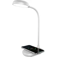 BigBen Interactive , Qi 15W kabellose Ladestation mit Tischlampe 4000K, Silber