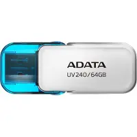 ADATA UV240 64GB USB Flash Drive, White
