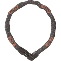 ABUS Kettenschloss Tresor 1385/75 Grey Lightning – Zahlenschloss aus gehärtetem Stahl – 6 mm starke Vierkantkette – -Sicherheitslevel 6 – 75 cm – Grau