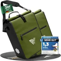 MIVELO 2in1 Fahrradtasche für Gepäckträger 25L „MAX“ - Olivgrün - Bestseller,Neu,oft gekauft