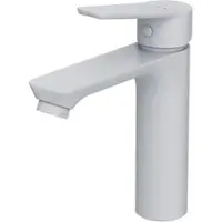 AM.PM Wasserhahn Bad Weiss Waschtischarmatur Bad Armatur Mischbatterie Waschbeckenarmatur Einhebelmischer Badezimmer