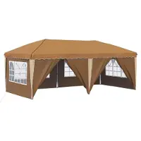 vidaXL Pop-up Partyzelt 575 x 288 x 245 cm Beige