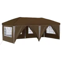 vidaXL Pop-up Partyzelt 575 x 288 x 245 cm Taupe
