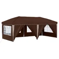 vidaXL Pop-up Partyzelt 575 x 288 x 245 cm Braun