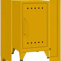 Bisley Fern Mini Ablageschrank aus Metall | Beistellschrank im Retro-Instustrial Design in sunflower