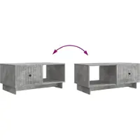vidaXL Couchtisch Betongrau 90 x 50 x 40 cm Holzwerkstoff