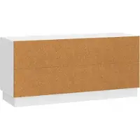 vidaXL TV-Schränk Hochglanz Weiß 102 x 34,5 x 47 cm Holzwerkstoff