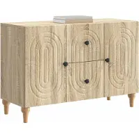 vidaXL TV-Schränk Sonoma-Eiche 89 x 34,5 x 60 cm Holzwerkstoff