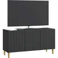 vidaXL TV-Schränk Schwarz 99 x 34,5 x 50 cm Holzwerkstoff