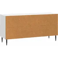 vidaXL TV-Schränk Hochglanz Weiß 102 x 34,5 x 50 cm Holzwerkstoff