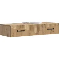 vidaXL Wandmontierter Beistelltisch 87,5 x 34,5 x 17 cm Holzwerkstoff