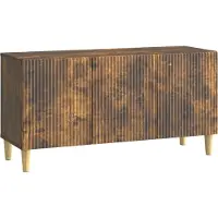 vidaXL TV-Schränk Geräucherte Eiche 99 x 34,5 x 50 cm Holzwerkstoff