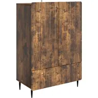 vidaXL Sideboard Räuchereiche 66 x 34,5 x 97 cm Holzwerkstoff